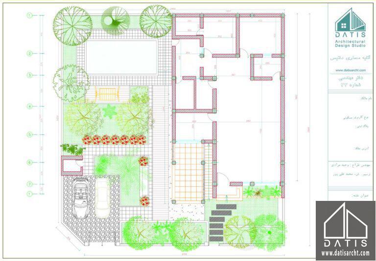 طراحی حیاط ساختمان